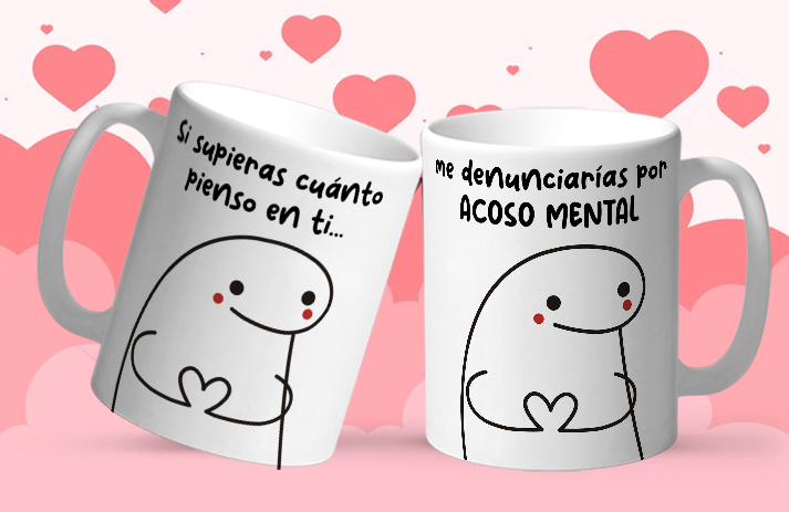 Taza San Valentin “Si Supieras Cuánto Pienso en Ti” Taza Divertida Doble Cara