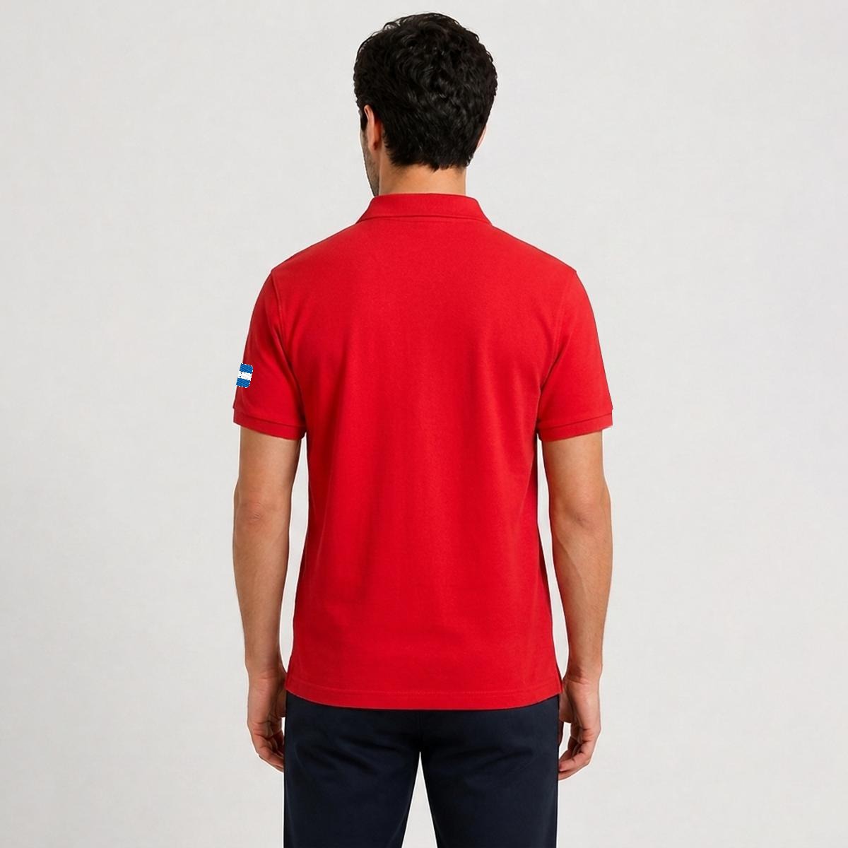 Camisa Tipo Polo de Honduras Bordado H de Cinco Estrellas