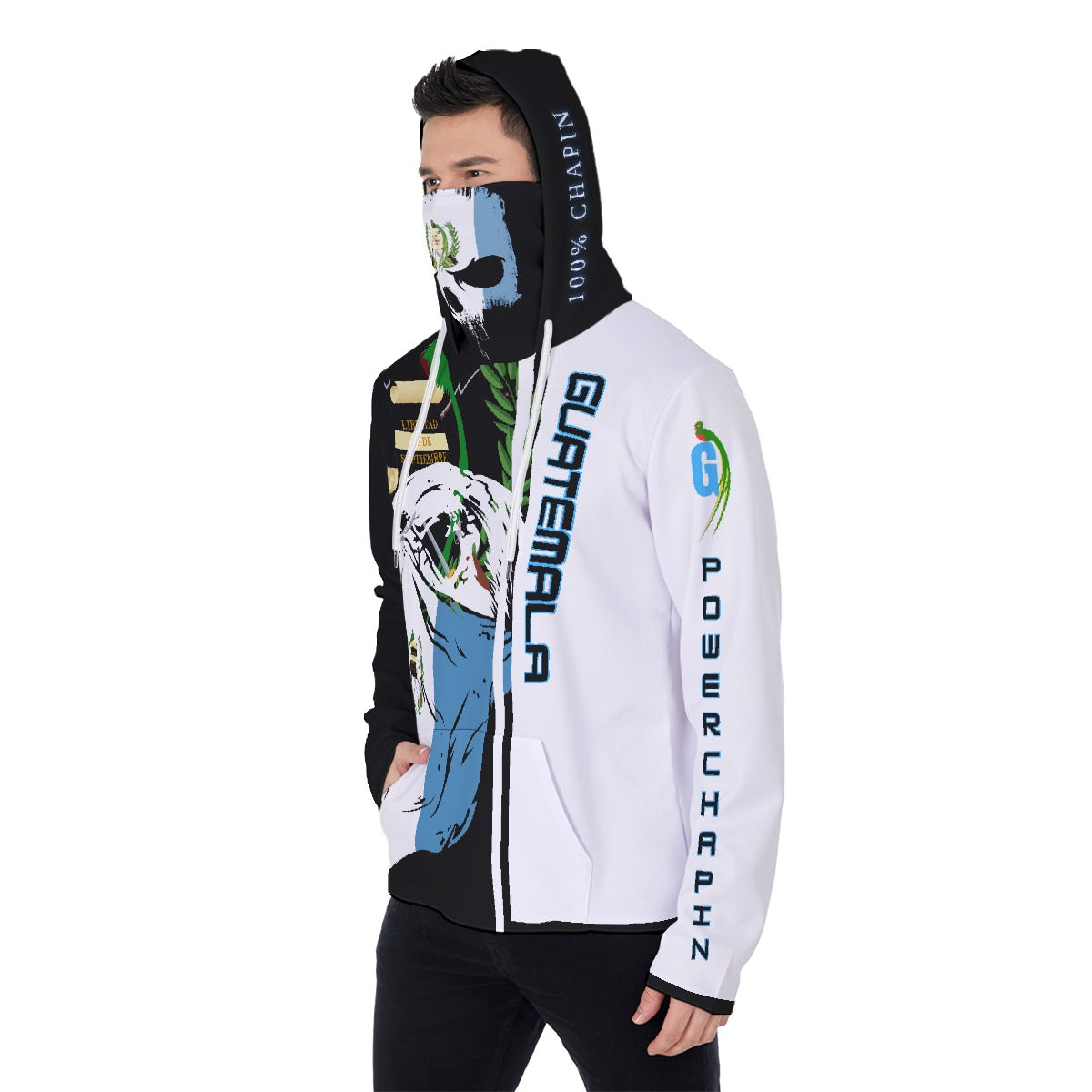 Sudadera Guatemala Calavera Máscara Fuerza, Identidad y Orgullo Chapín