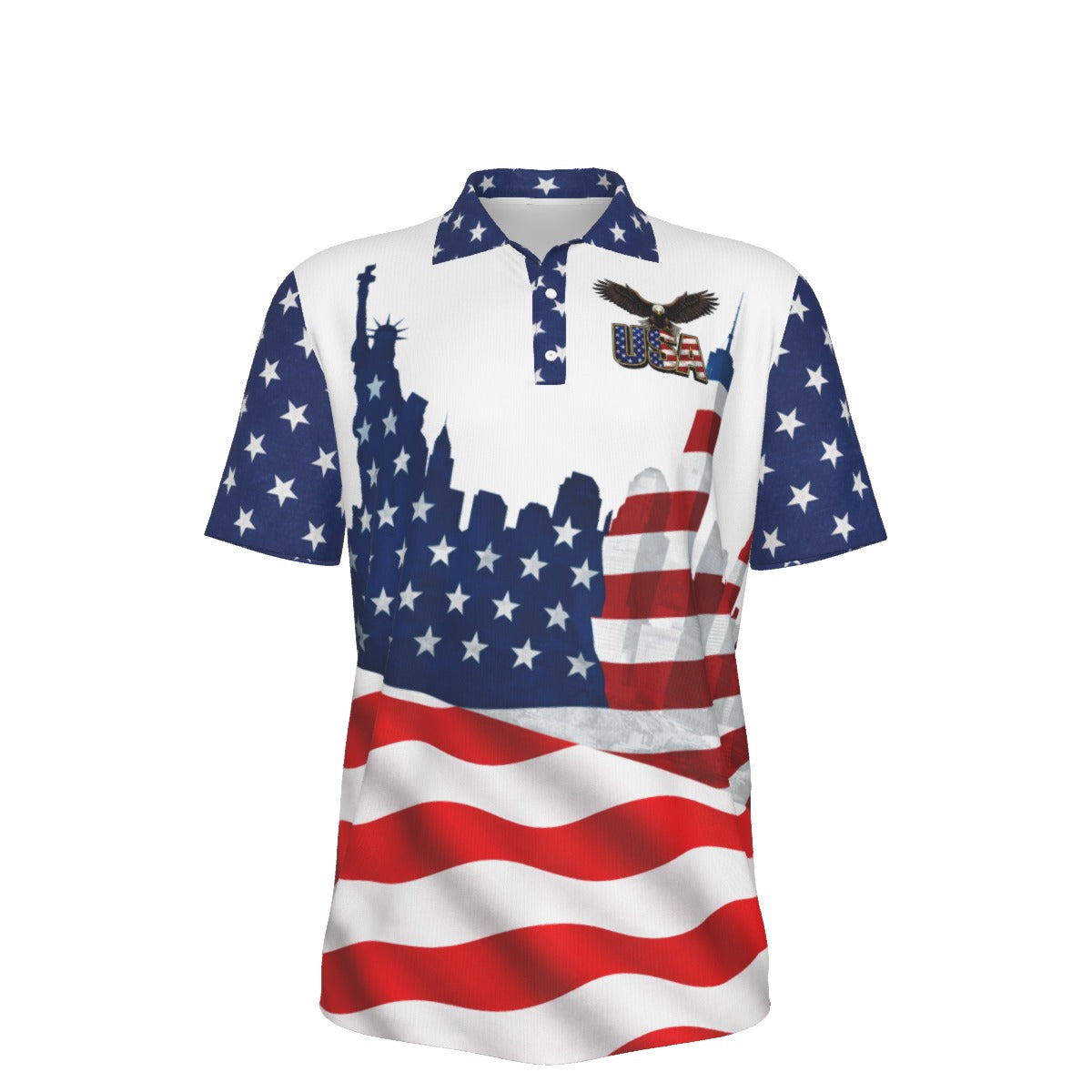 Polo USA para Hombre – Diseño Bandera Americana