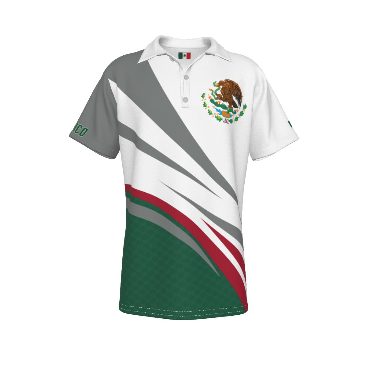 Polo México Casual Deportiva con Escudo Nacional