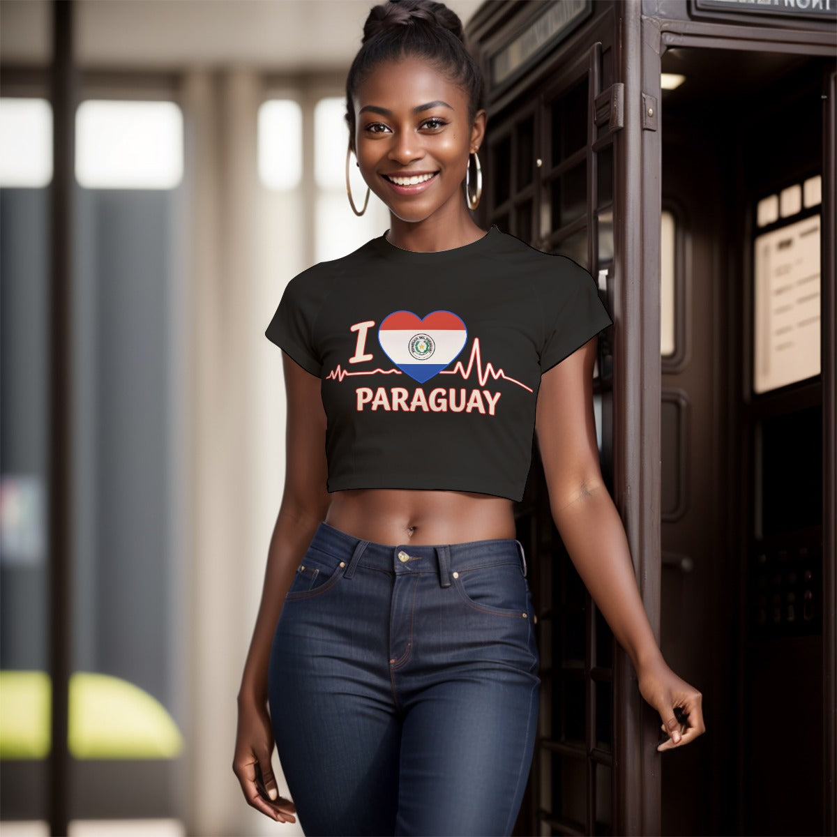 Crop Top I love Paraguay Mujer