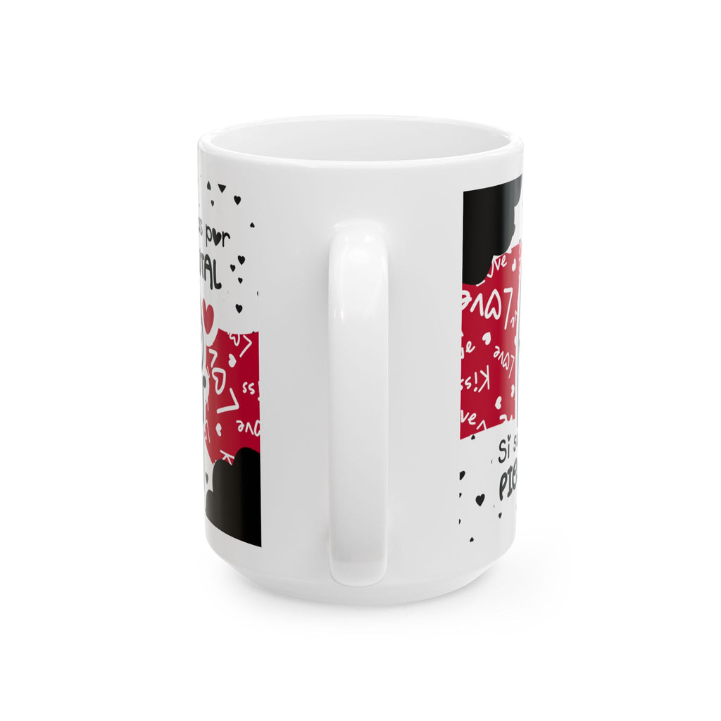 Mug San Valentín “Si Supieras Cuánto Pienso en Vos” Taza Divertida de Amor