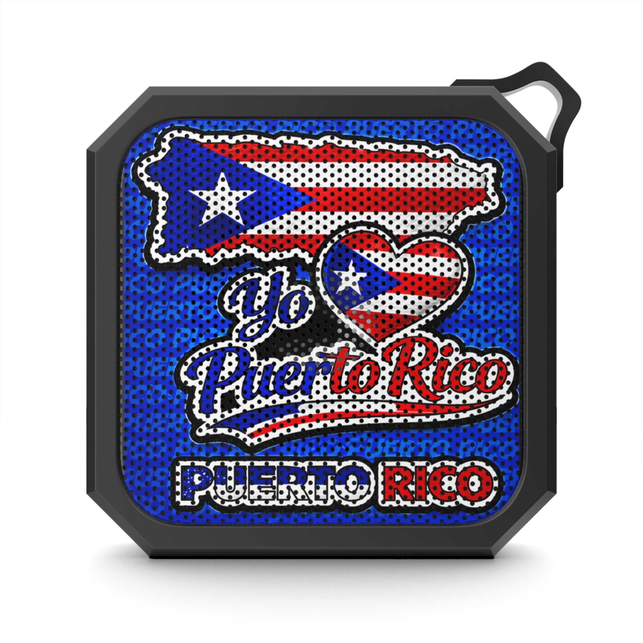 Bocina Bluetooth Puerto Rico Portátil Resistente al Agua Diseño Patriótico I Love Puerto Rico