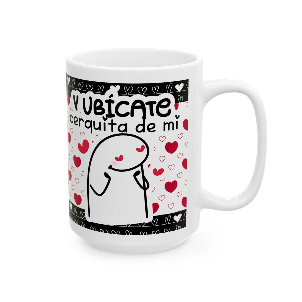 Mug San Valentín “Búscate un GPS y Ubícate Cerquita de Mí” Taza Divertida de Amor