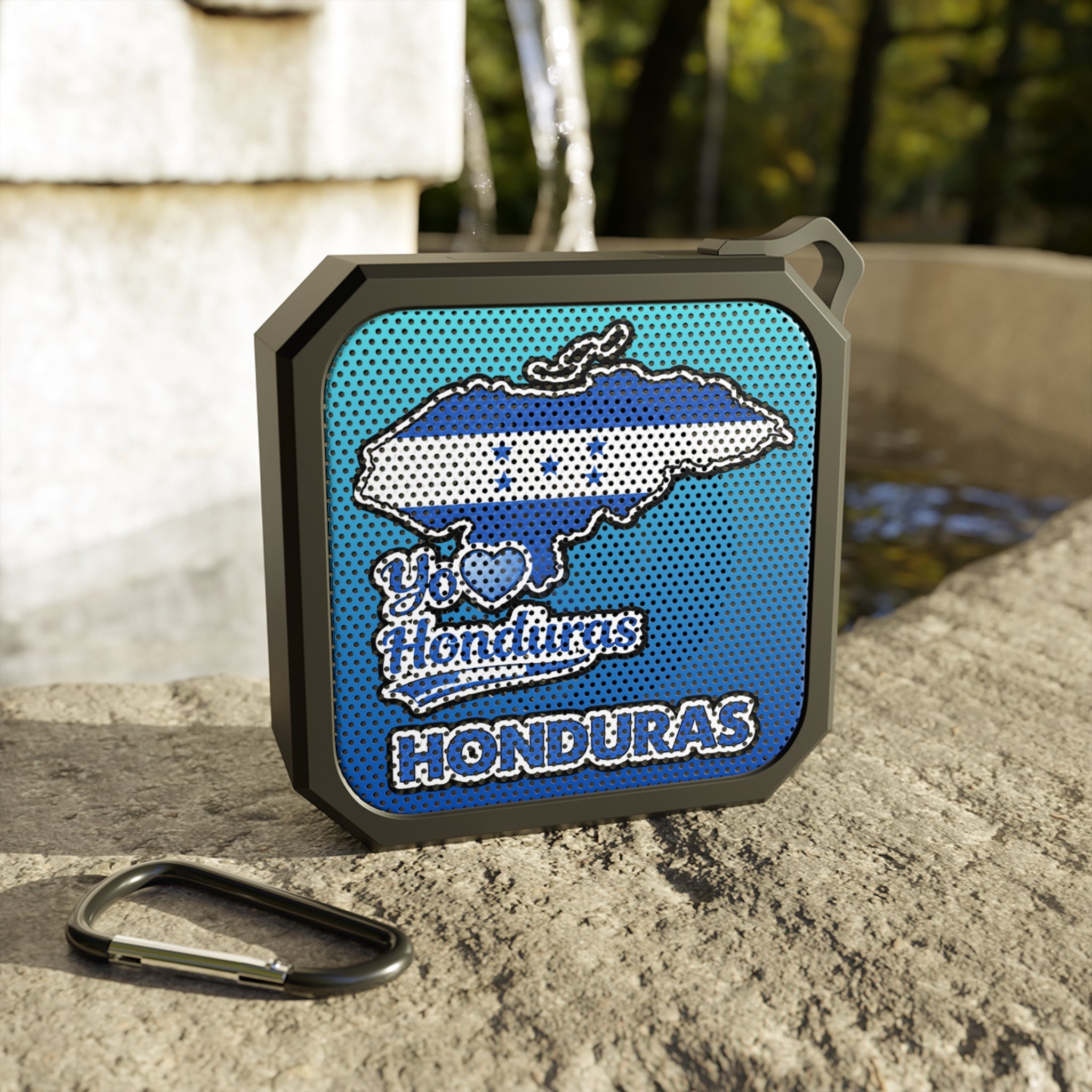 Bocina Bluetooth Honduras Portátil Resistente al Agua Diseño Patriótico I Love Honduras