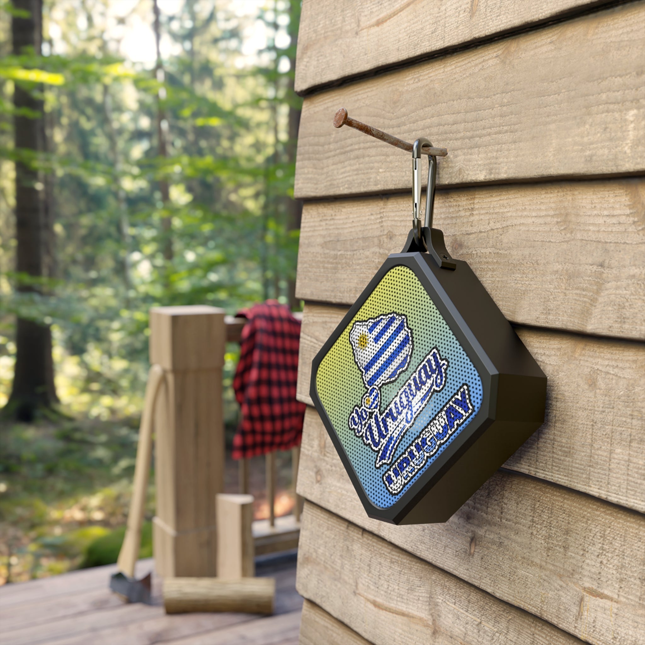 Bocina Bluetooth Uruguay Portátil Resistente al Agua Diseño Patriótico I Love Uruguay