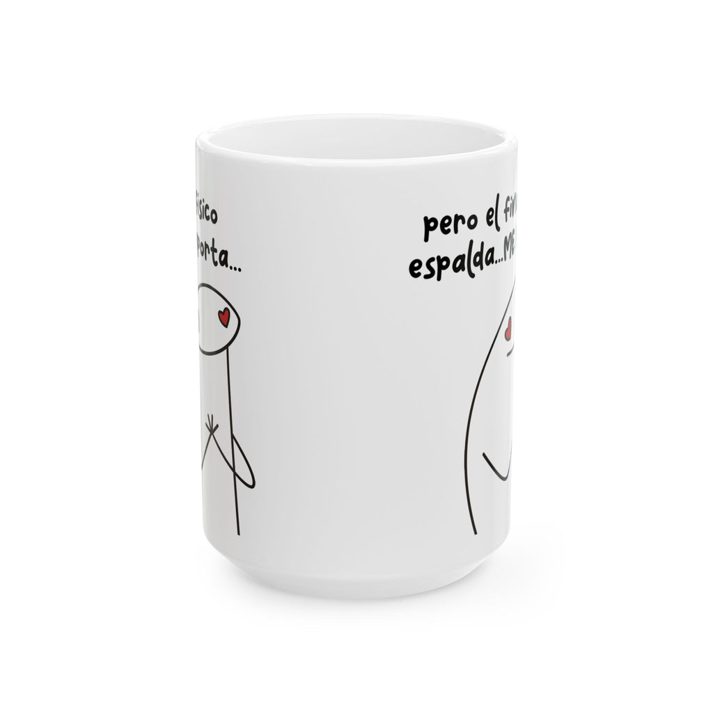 Taza San Valentin “El Físico No Importa”  Taza Romántica Doble Cara