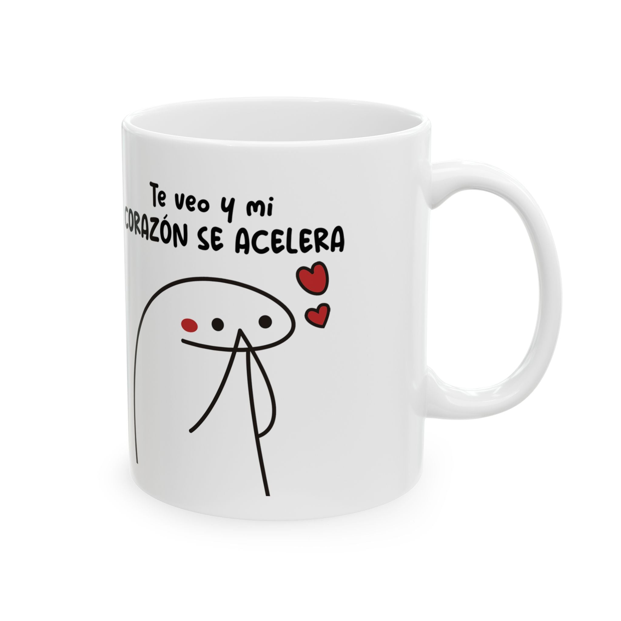 Taza San Valentin “Mi Corazón Se Acelera” Taza Romántica