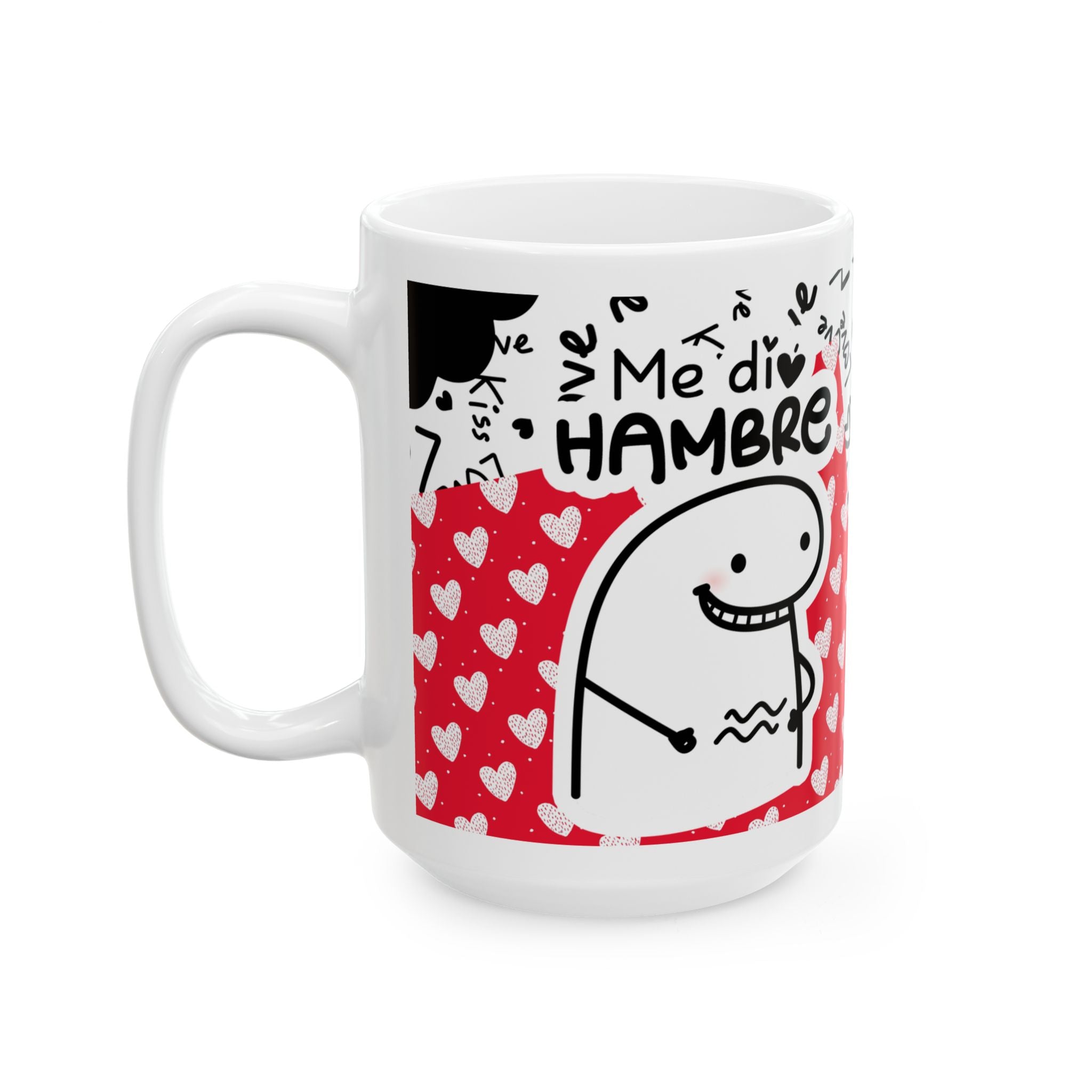 Taza San Valentín “Me Dio Hambre ¿Te Puedo Comer?” Taza Divertida de Amor