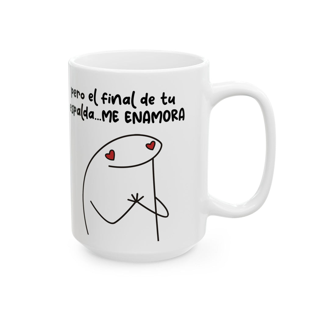 Taza San Valentin “El Físico No Importa”  Taza Romántica Doble Cara