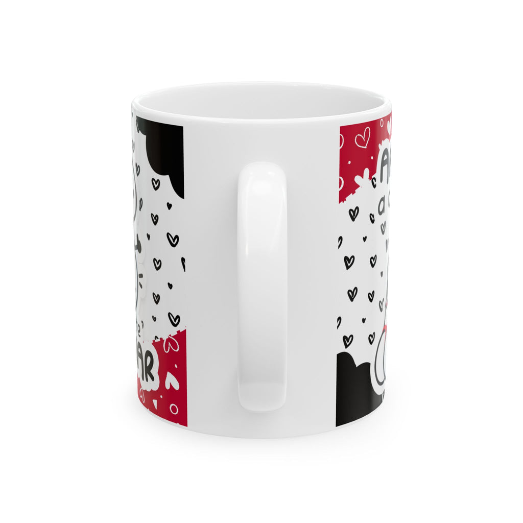 Mug San Valentin “Aprendí a Cocinar para Hacerte Enamorar” Taza Divertida de Amor