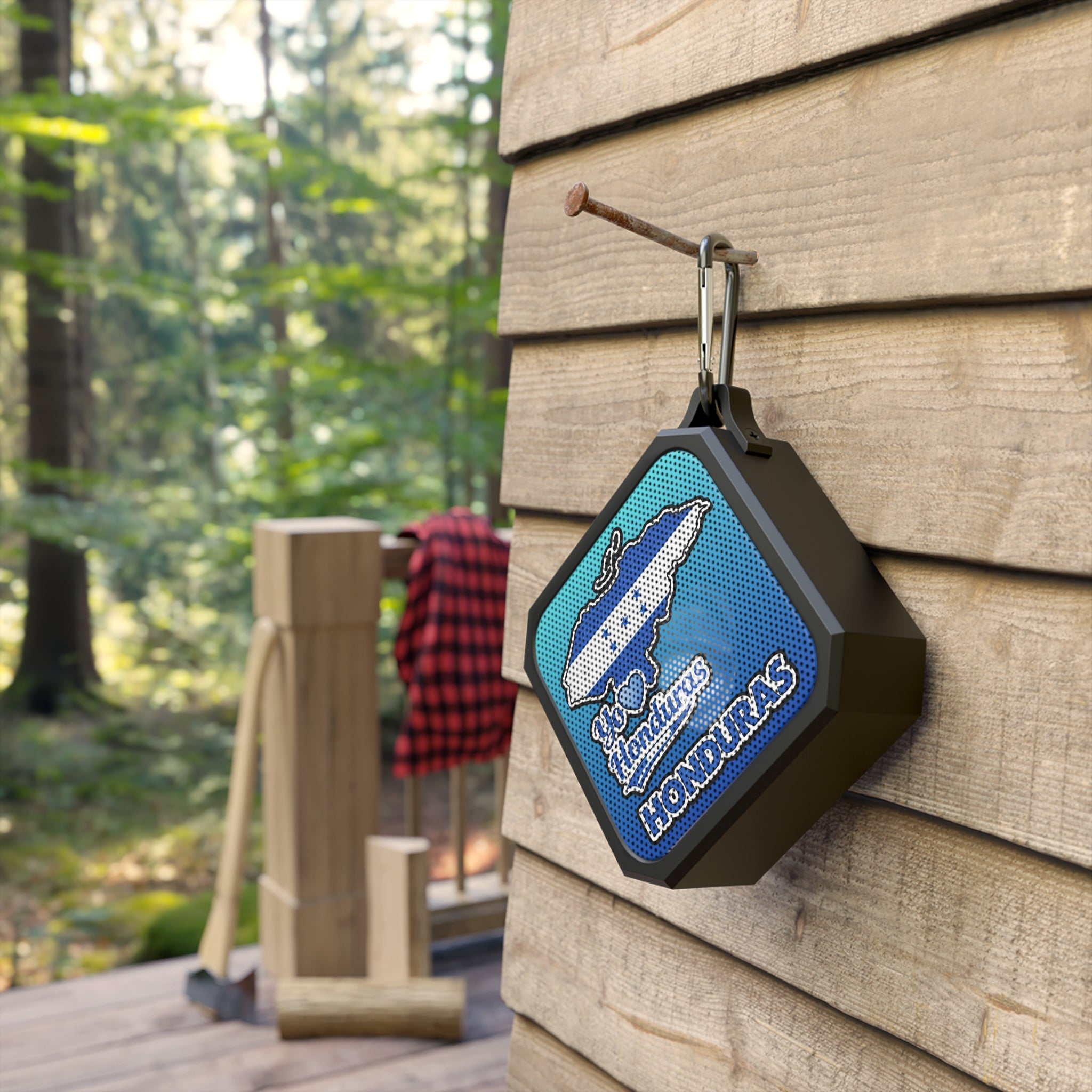 Bocina Bluetooth Honduras Portátil Resistente al Agua Diseño Patriótico I Love Honduras