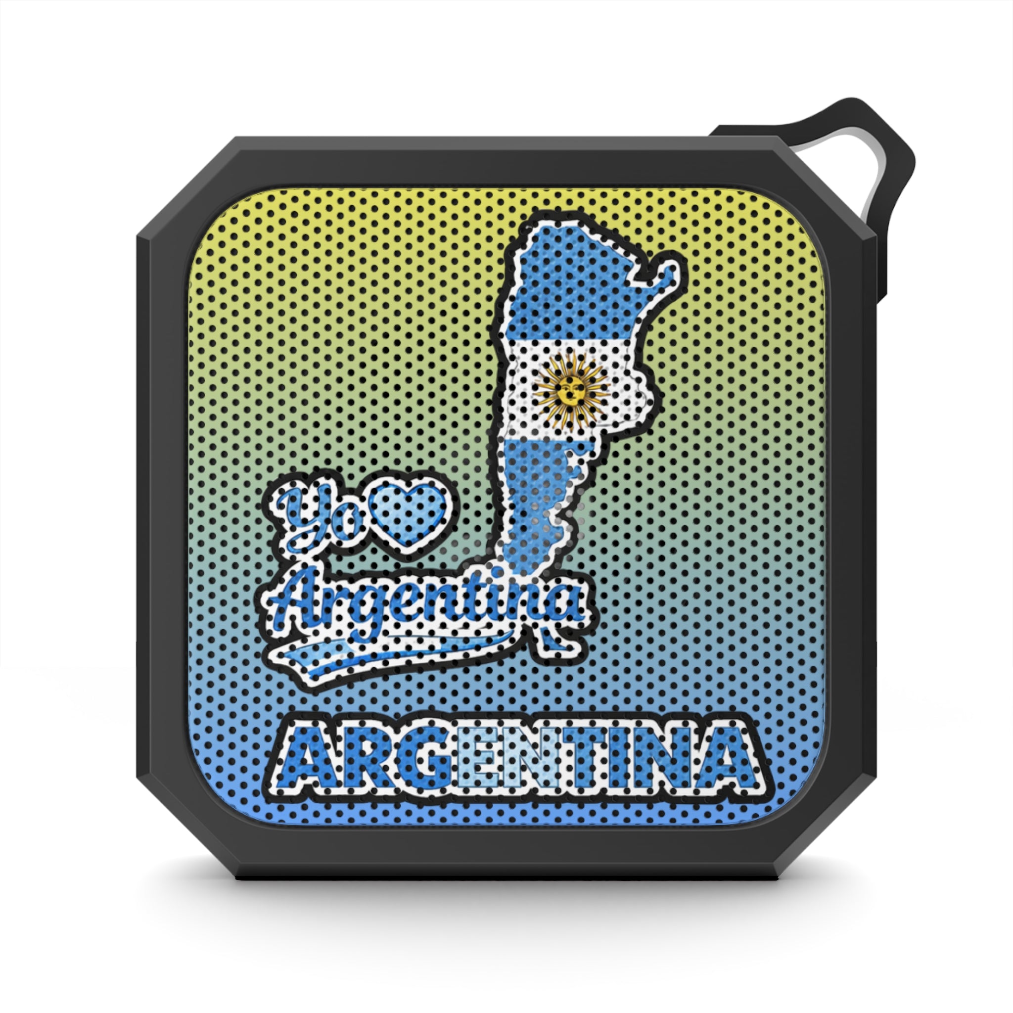 Bocina Bluetooth Argentina Portátil Resistente al Agua Diseño Patriótico I Love Argentina