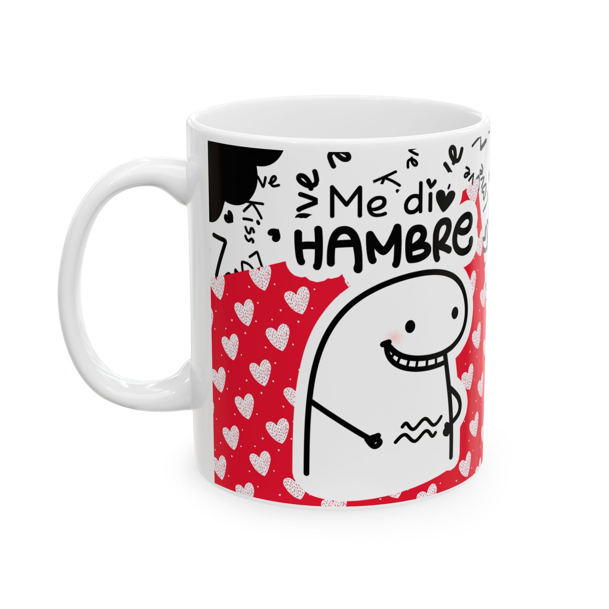 Taza San Valentín “Me Dio Hambre ¿Te Puedo Comer?” Taza Divertida de Amor