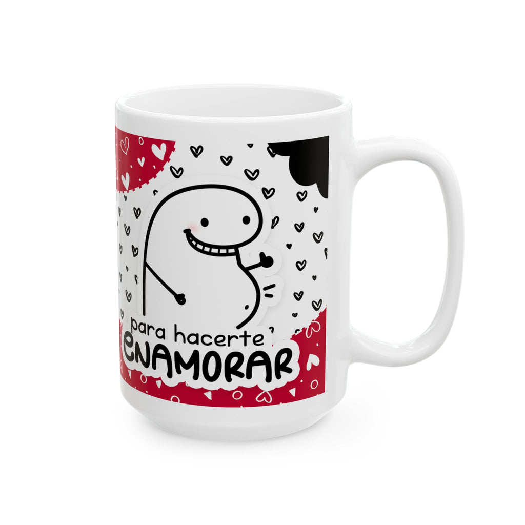 Mug San Valentin “Aprendí a Cocinar para Hacerte Enamorar” Taza Divertida de Amor