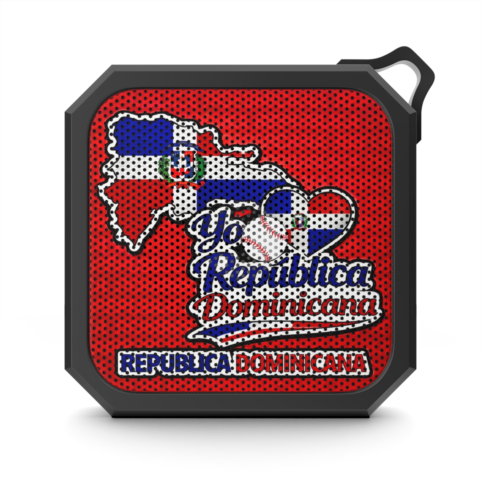 Bocina Bluetooth República Dominicana Portátil Resistente al Agua Diseño Patriótico I Love República Dominicana