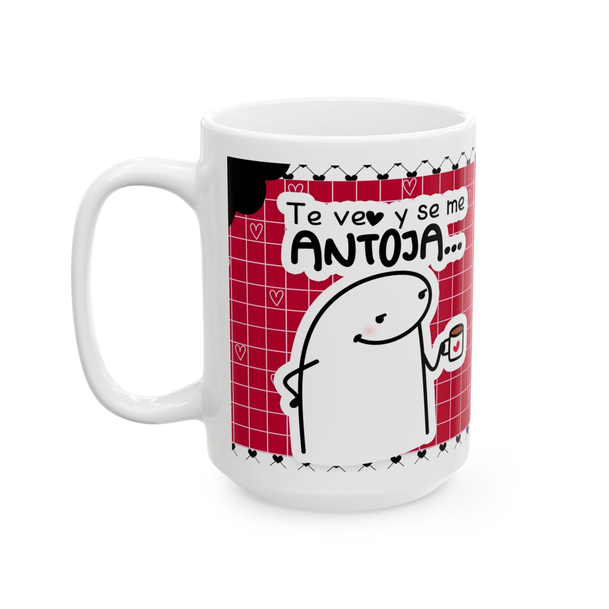 Mug San Valentín “Te Veo y Se Me Antoja Hacerte Papá” Taza Divertida de Amor