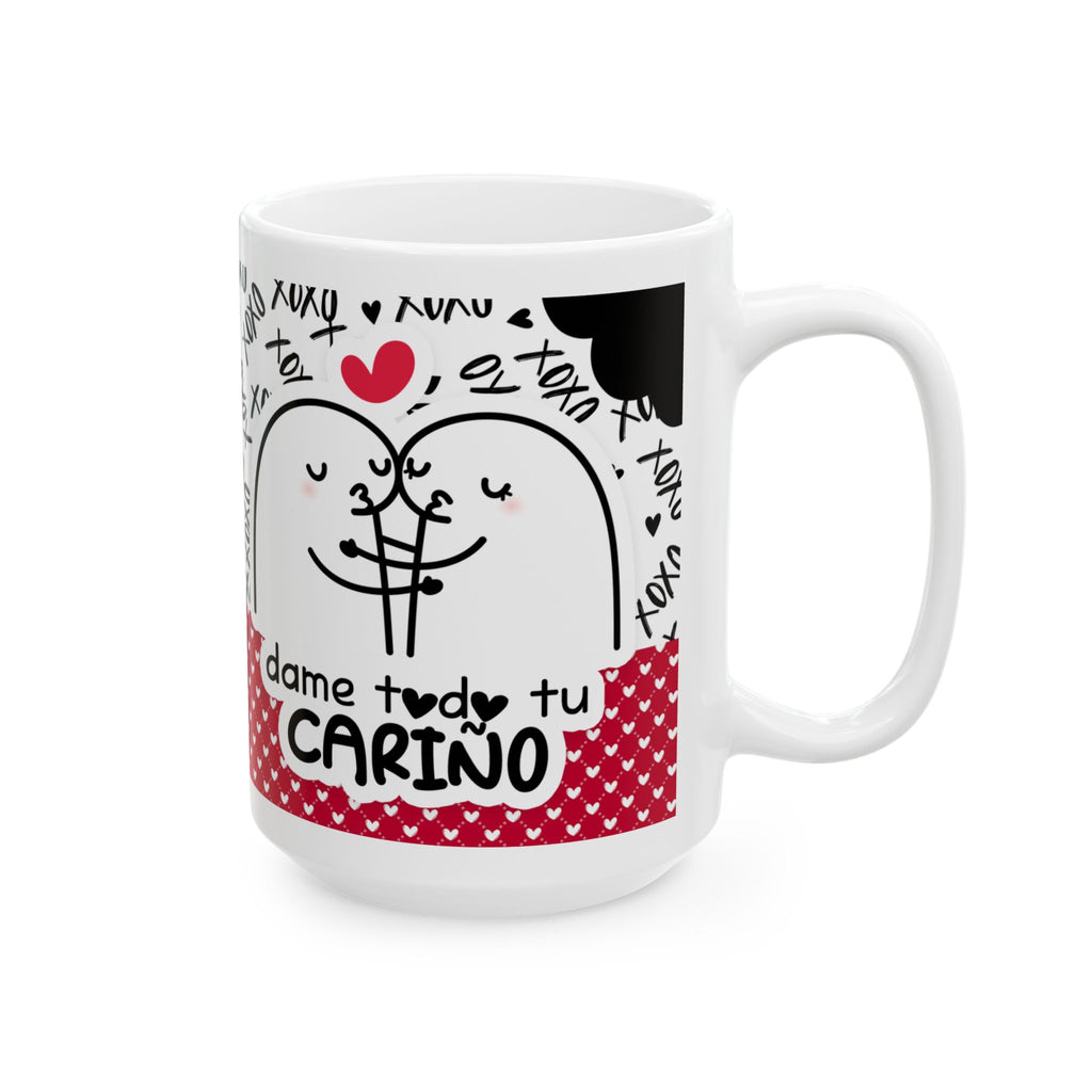 Mug San Valentin “Esto es un Asalto, Dame Todo Tu Cariño” Taza Divertida de Amor