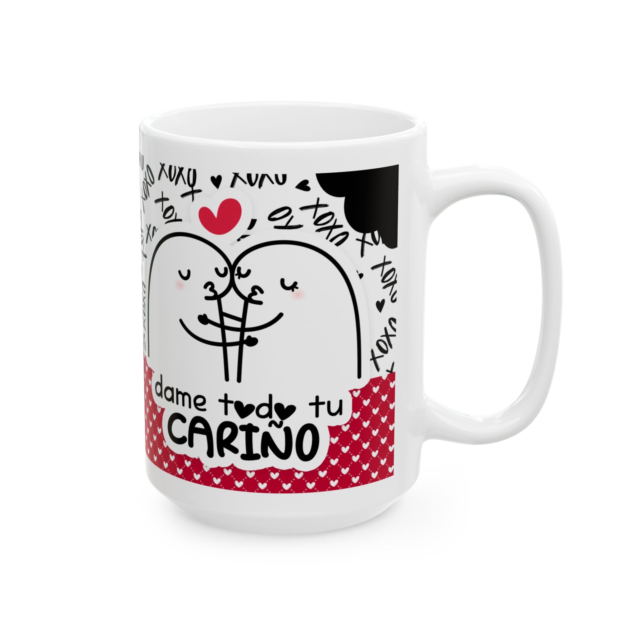 Mug San Valentin “Esto es un Asalto, Dame Todo Tu Cariño” Taza Divertida de Amor