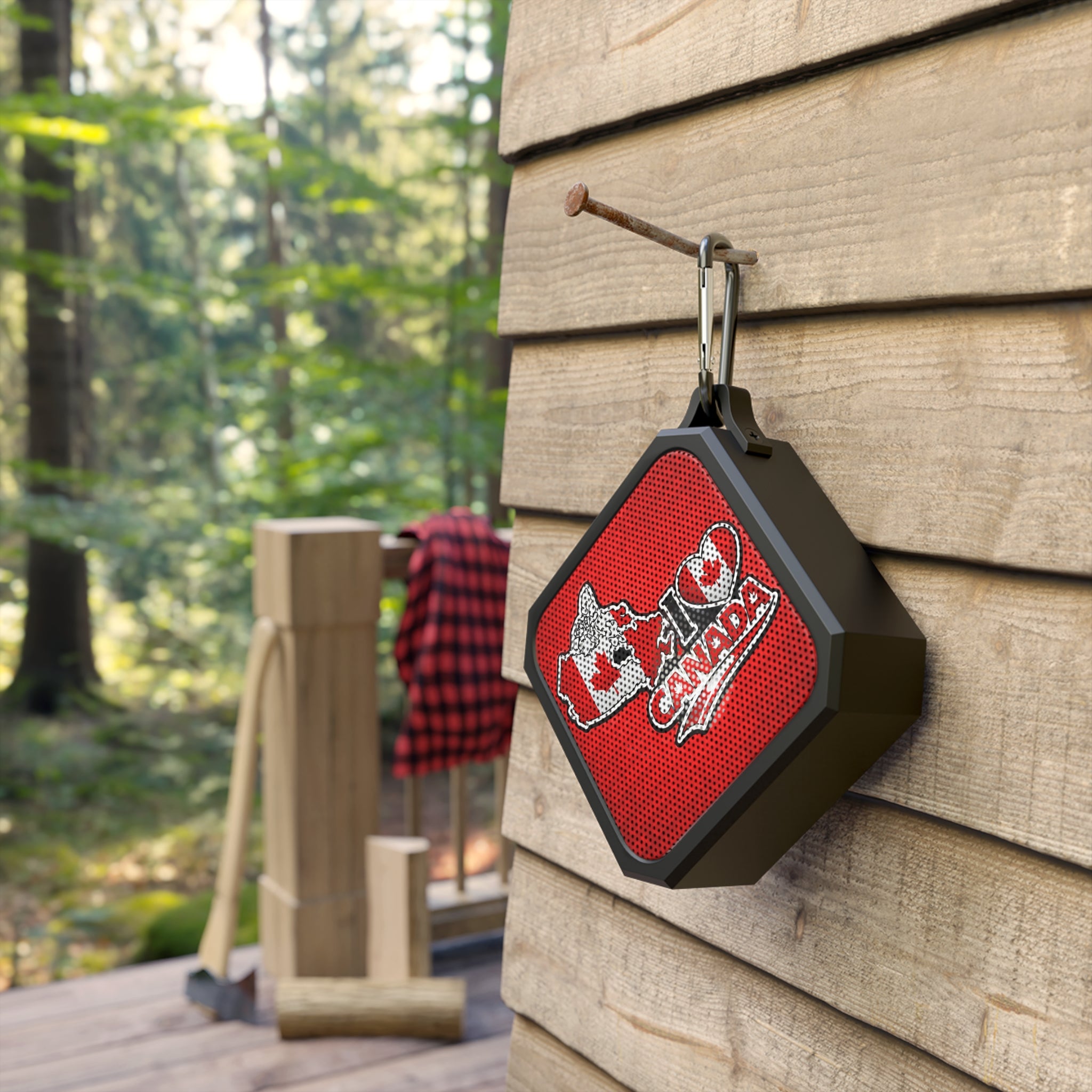 Bocina Bluetooth Canadá Portátil Resistente al Agua Diseño Patriótico I Love Canadá