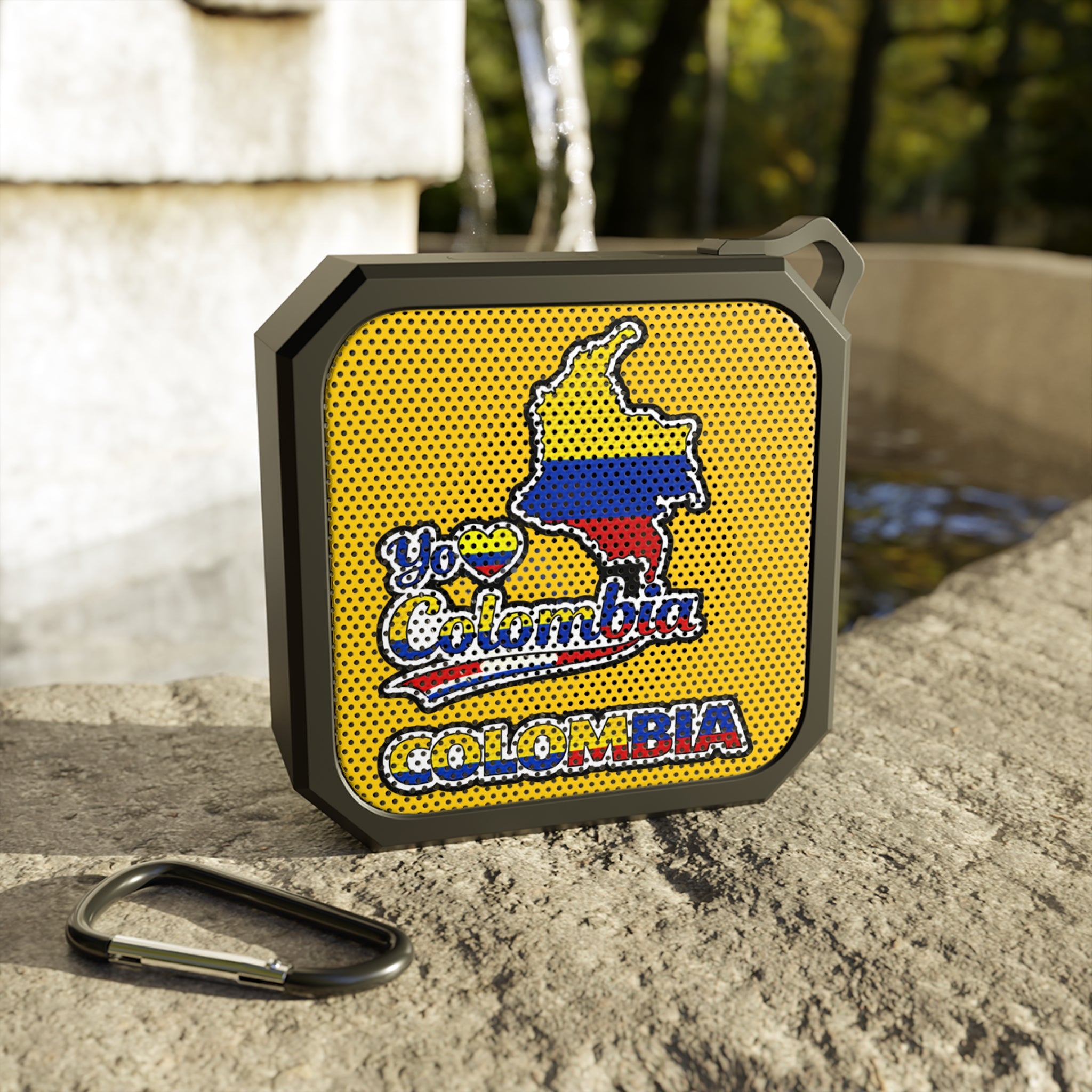 Bocina Bluetooth Colombia Portátil Resistente al Agua Diseño Patriótico I Love Colombia