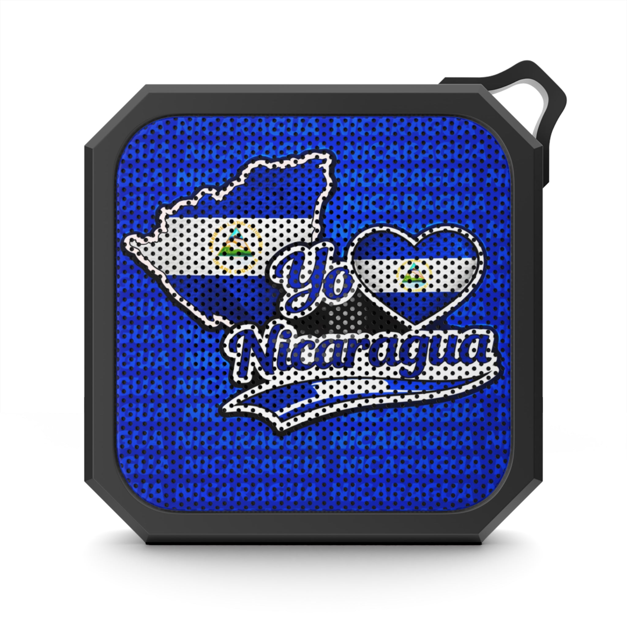 Bocina Bluetooth Nicaragua Portátil Resistente al Agua Diseño Patriótico I Love Nicaragua