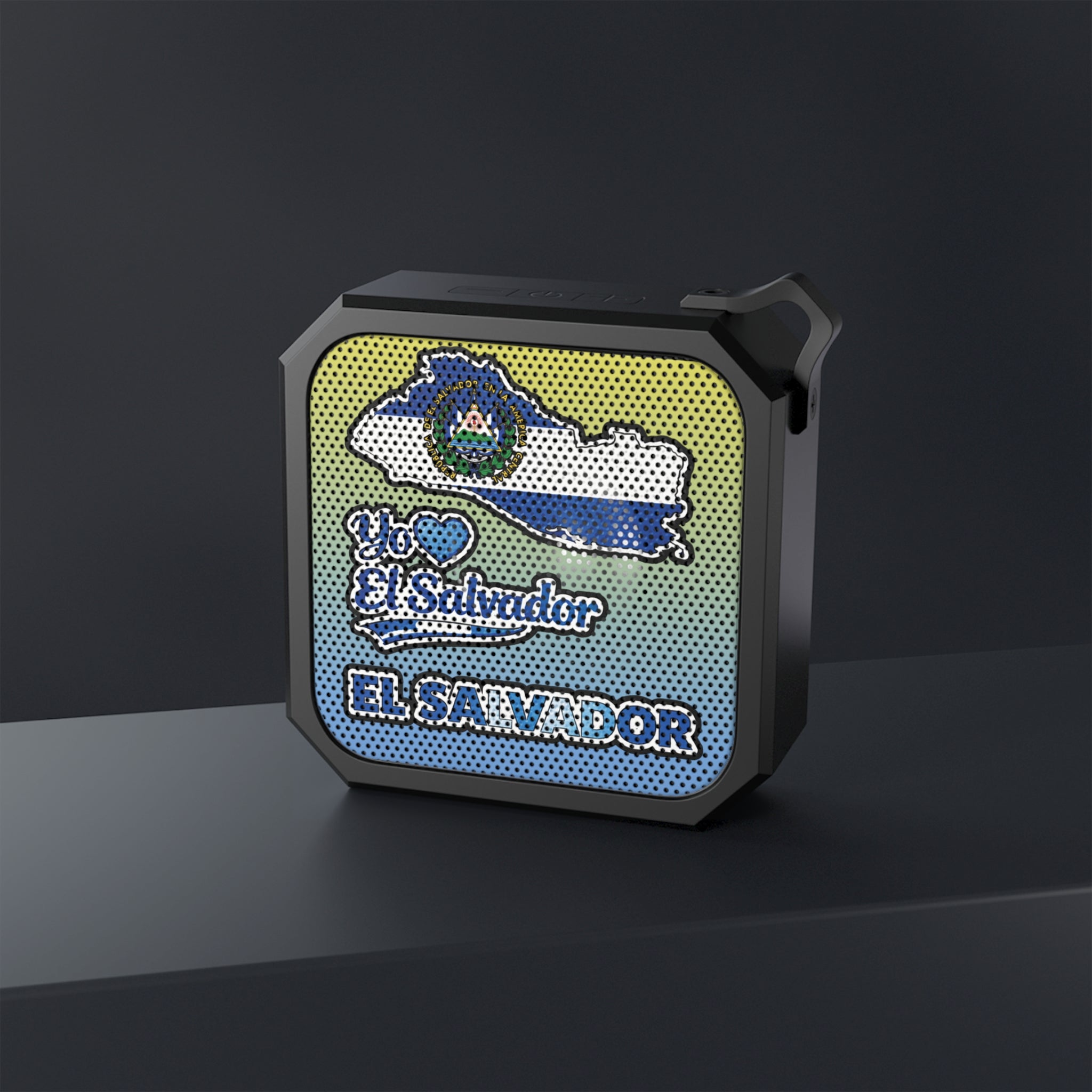 Bocina Bluetooth El Salvador Portátil Resistente al Agua Diseño Patriótico I Love El Salvador