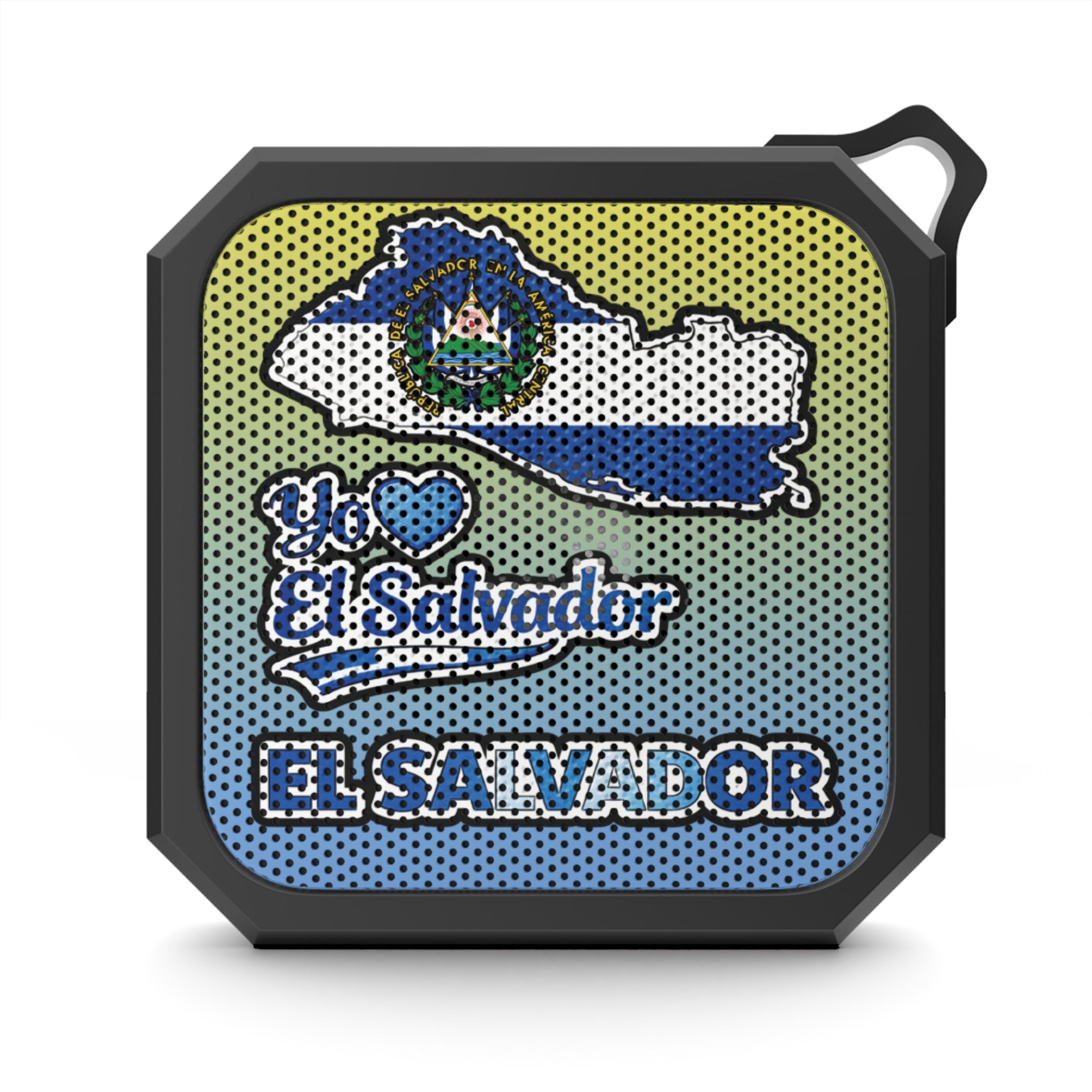 Bocina Bluetooth El Salvador Portátil Resistente al Agua Diseño Patriótico I Love El Salvador