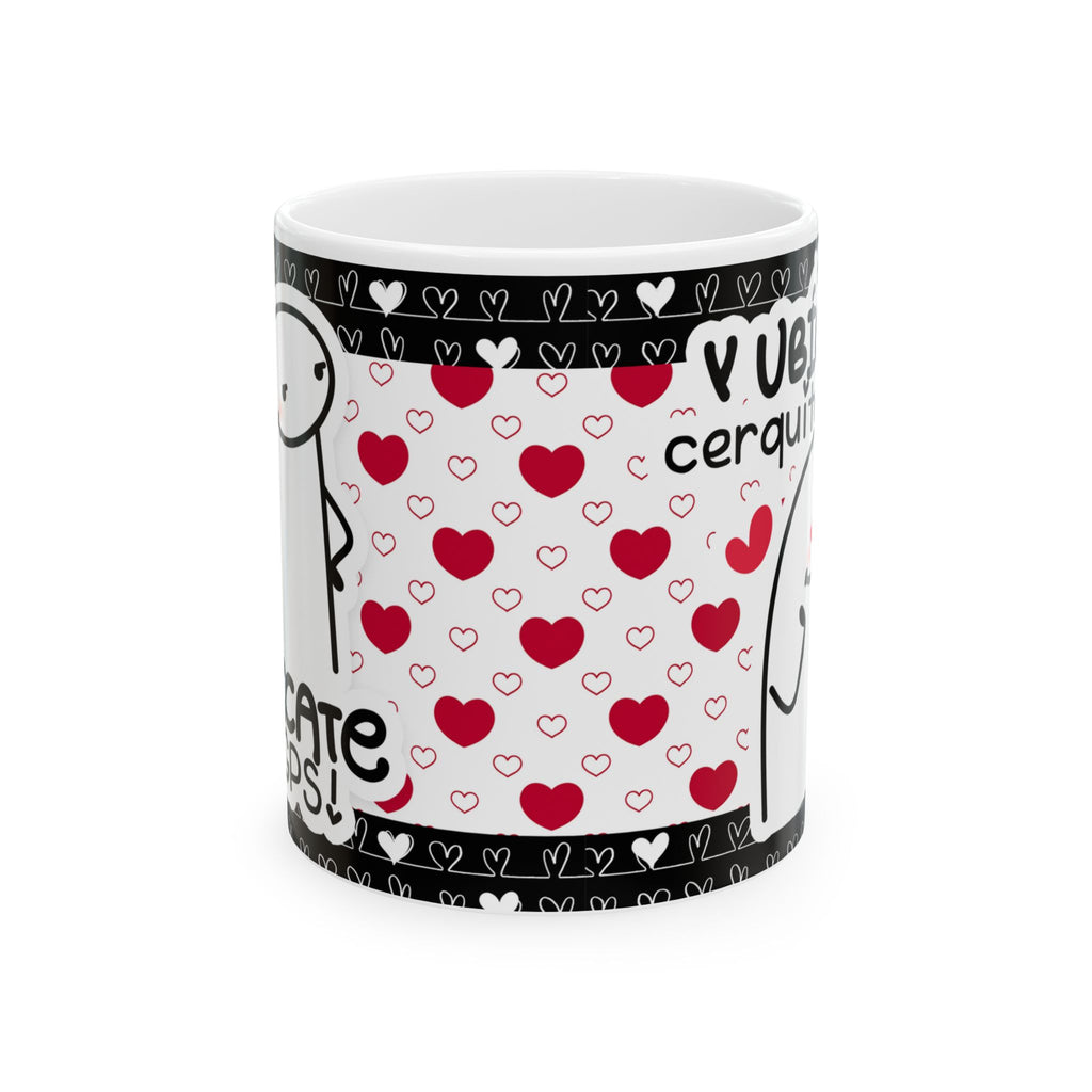 Mug San Valentín “Búscate un GPS y Ubícate Cerquita de Mí” Taza Divertida de Amor
