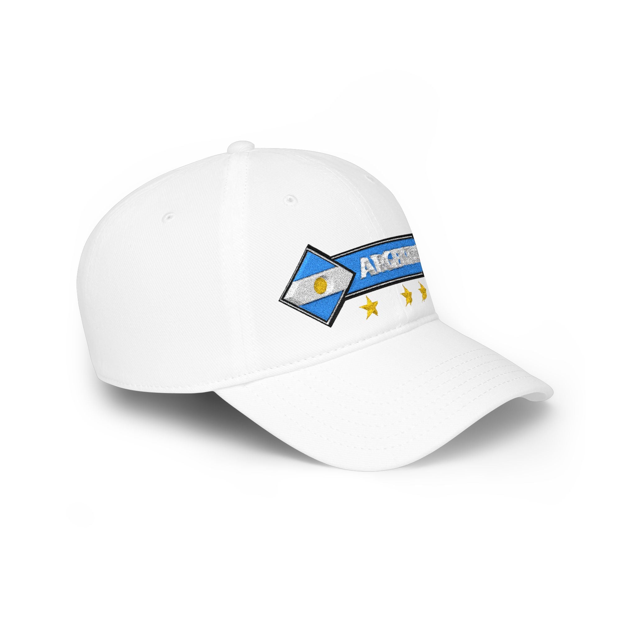 Gorra Argentina Bordada Ajustable Tri Campeón