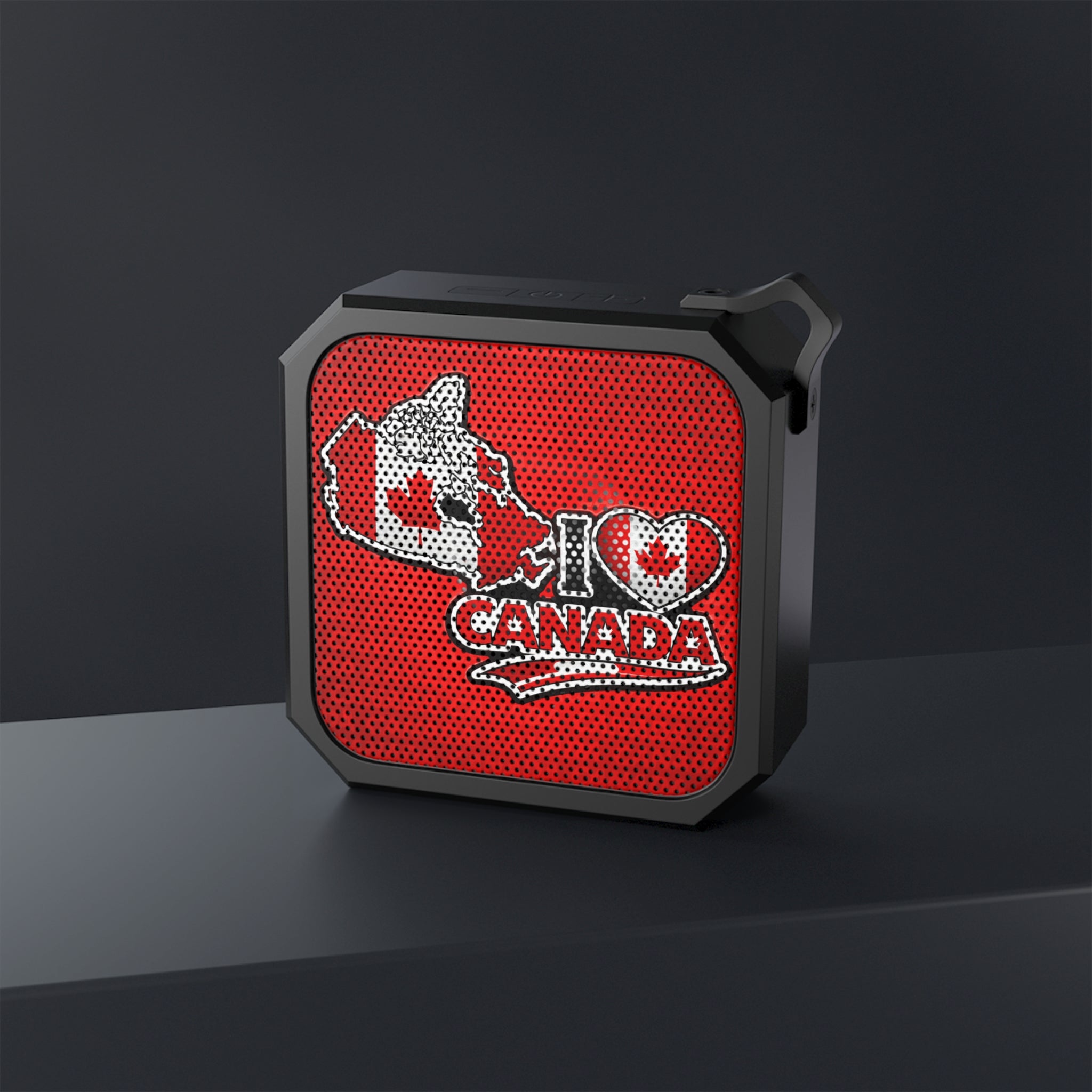 Bocina Bluetooth Canadá Portátil Resistente al Agua Diseño Patriótico I Love Canadá