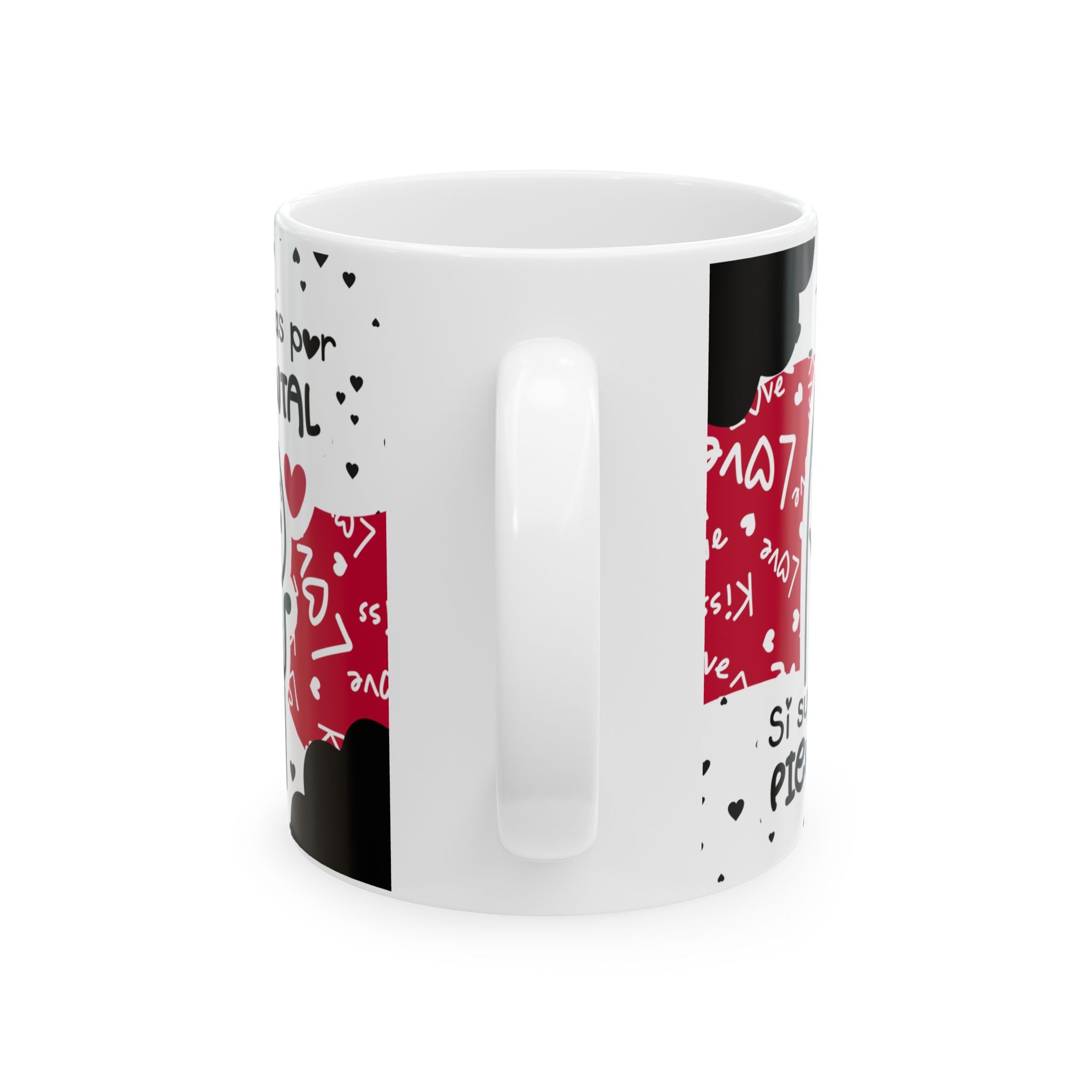 Mug San Valentín “Si Supieras Cuánto Pienso en Vos” Taza Divertida de Amor