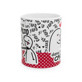 Mug San Valentin “Esto es un Asalto, Dame Todo Tu Cariño” Taza Divertida de Amor