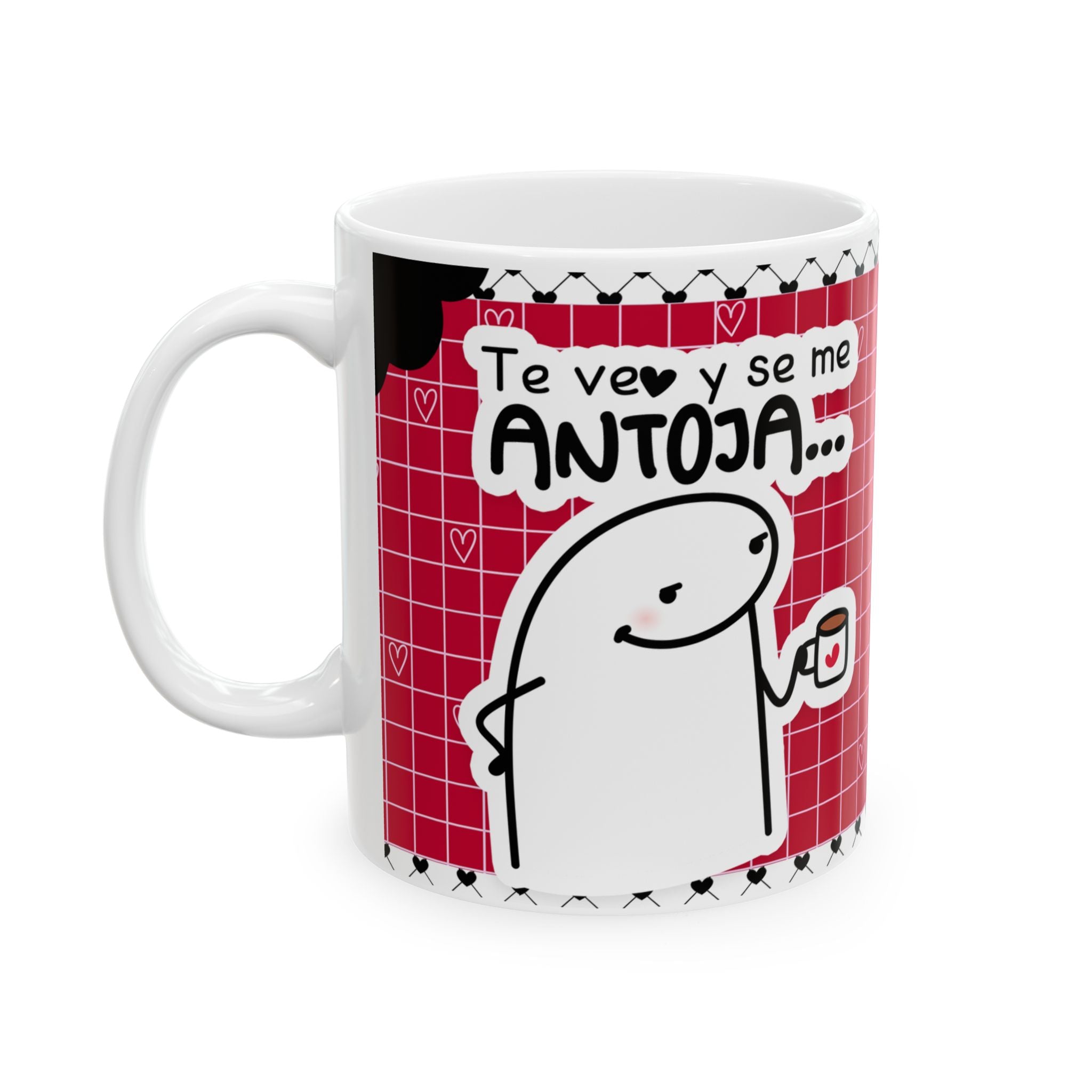 Mug San Valentín “Te Veo y Se Me Antoja Hacerte Papá” Taza Divertida de Amor