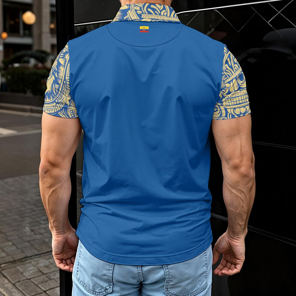 Polo de Ecuador Cóndor e Iconografía Ancestral Oro