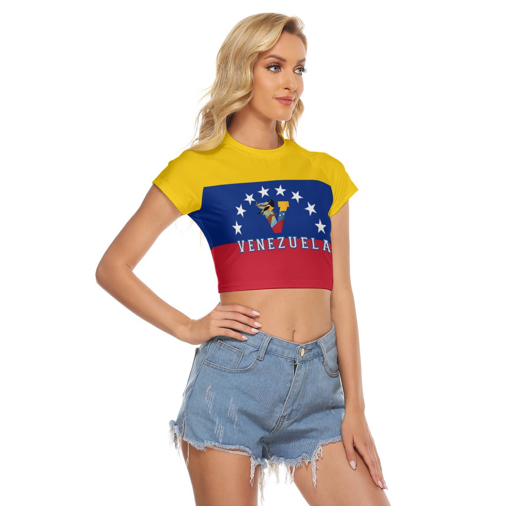 Crop Top Raglan Venezuela Mujer