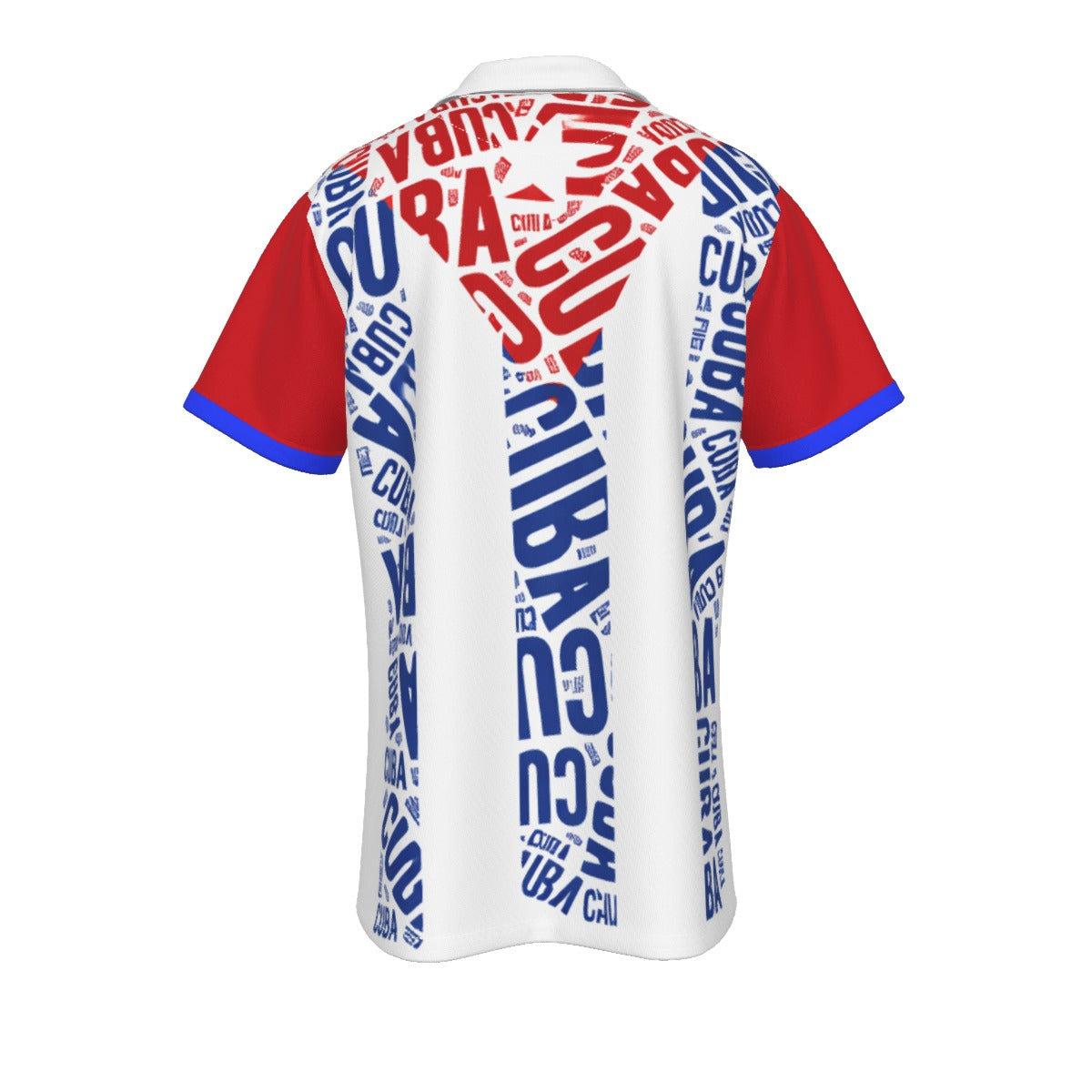 Polo Cuba estilo bandera tipográfico elegante para hombre