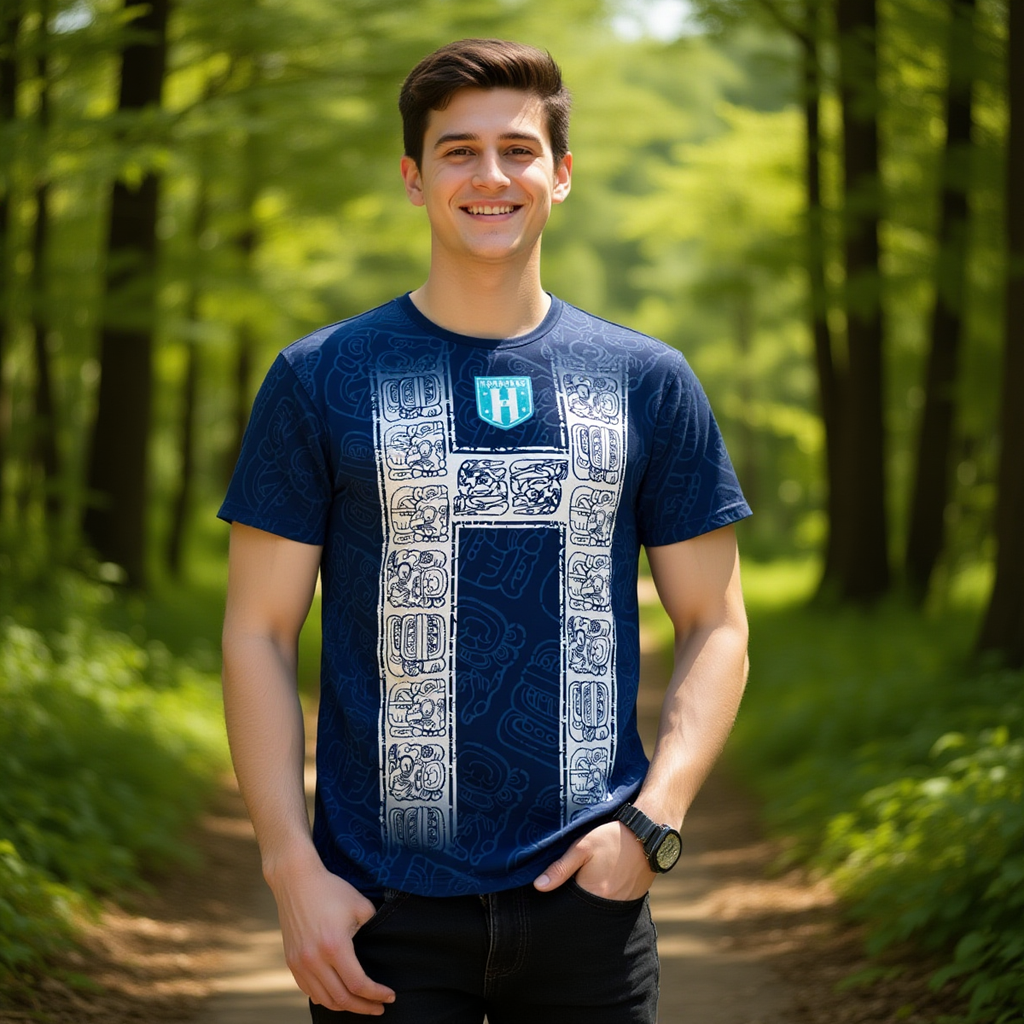 Camiseta Honduras Maya Cultural – Símbolos Ancestrales Hombre