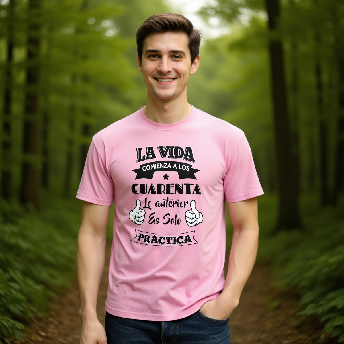 Camiseta La Vida Comienza a los 40 – Personalizable | Regalo Divertido de Cumpleaños