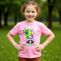 Camiseta Infantil Niña Panda Honduras – Playera Kids Panda Colorido Orgullo Hondureño Gildan 5000B