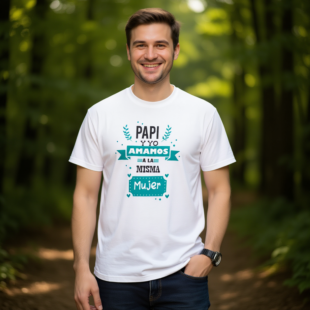 Camiseta Papá y Yo Amamos a la Misma Mujer – Gildan 5000