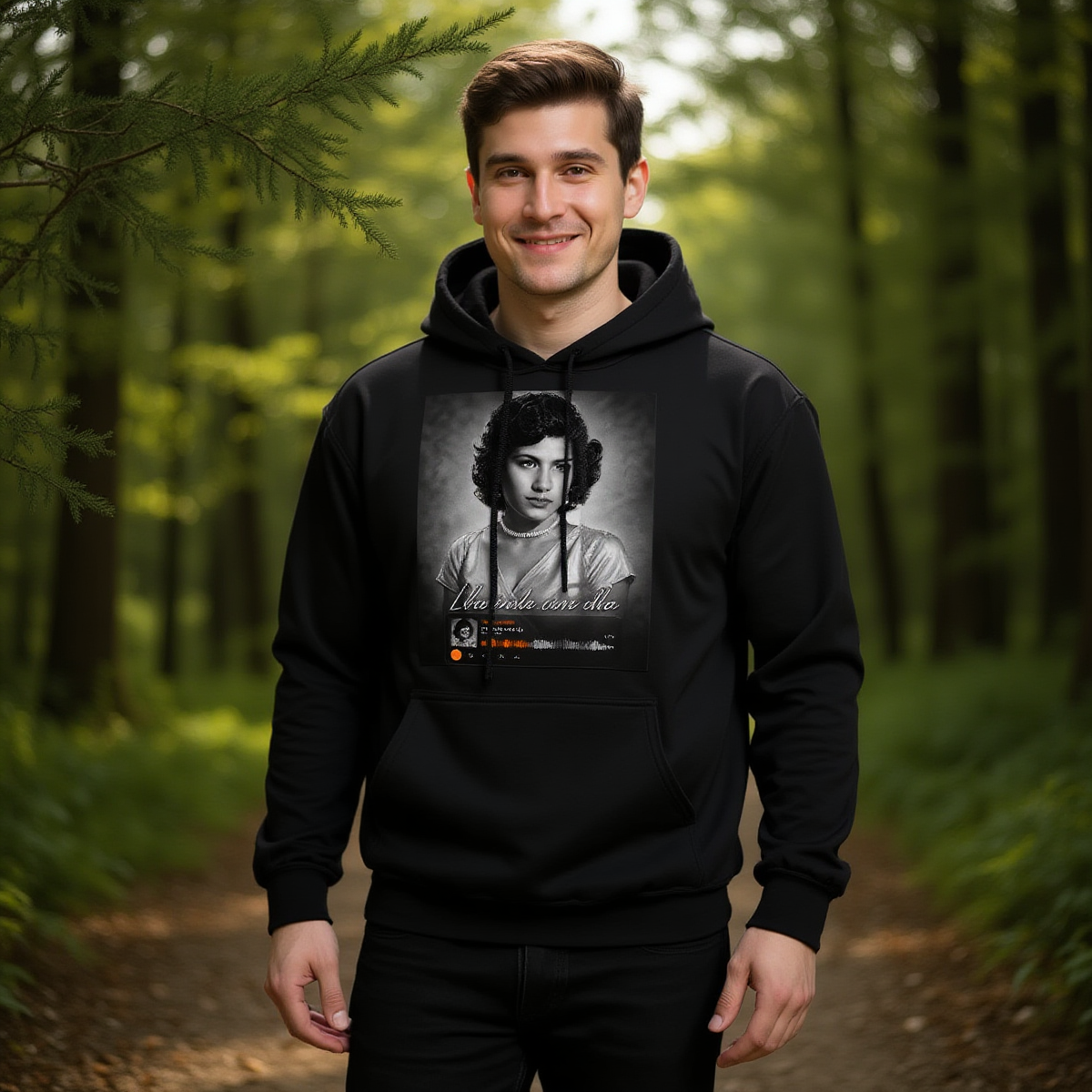 Unisex Hoodie Llorando con ella Eddy Alvarez