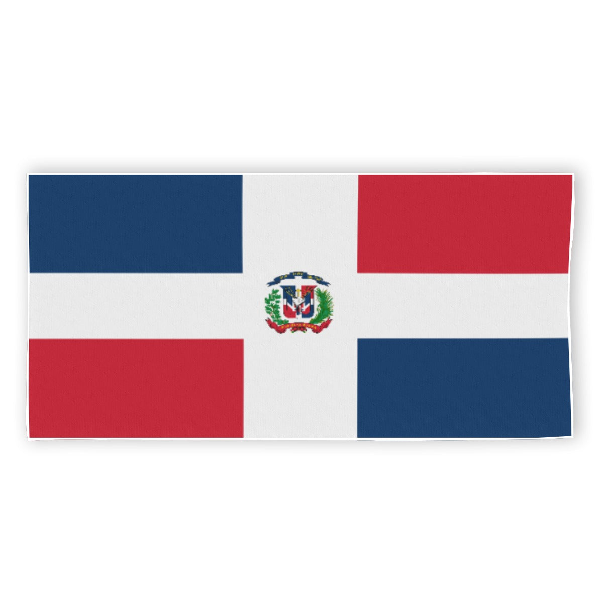 Toalla de Playa República Dominicana Poliéster Diseño Bandera Dominicana