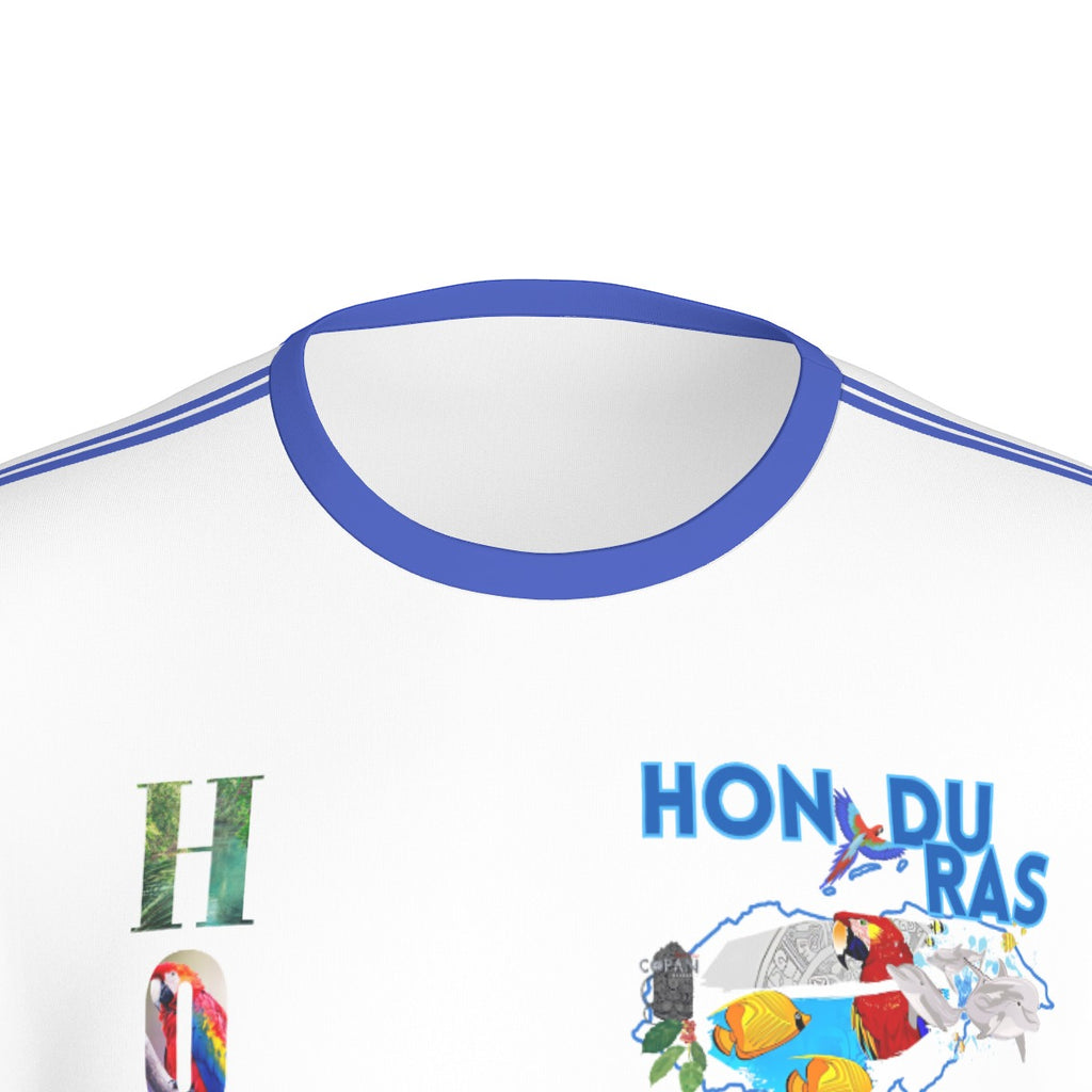 Camiseta Honduras Orgullo Nacional Degradado Azul Unisex