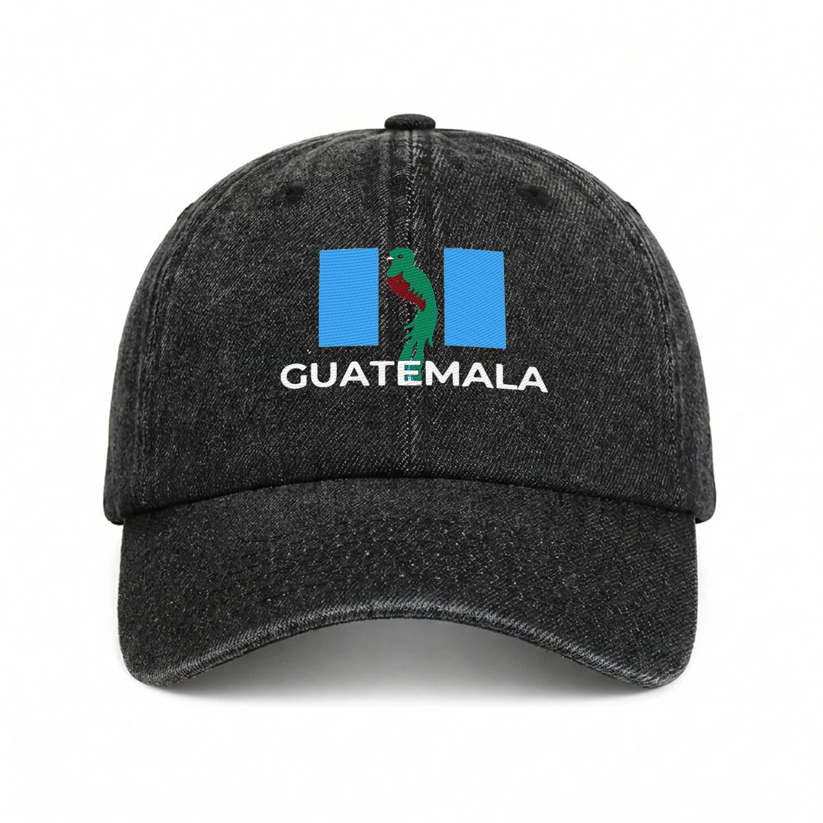 Gorra de Guatemala Bordada Premium de Algodón con Diseño de Quetzal Estilo Vintage