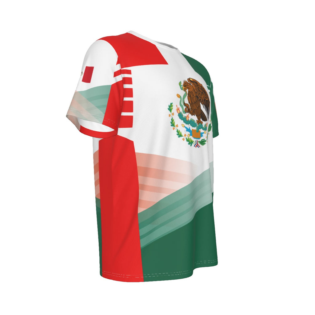 Camiseta México Escudo Nacional Tricolor Moderna Unisex