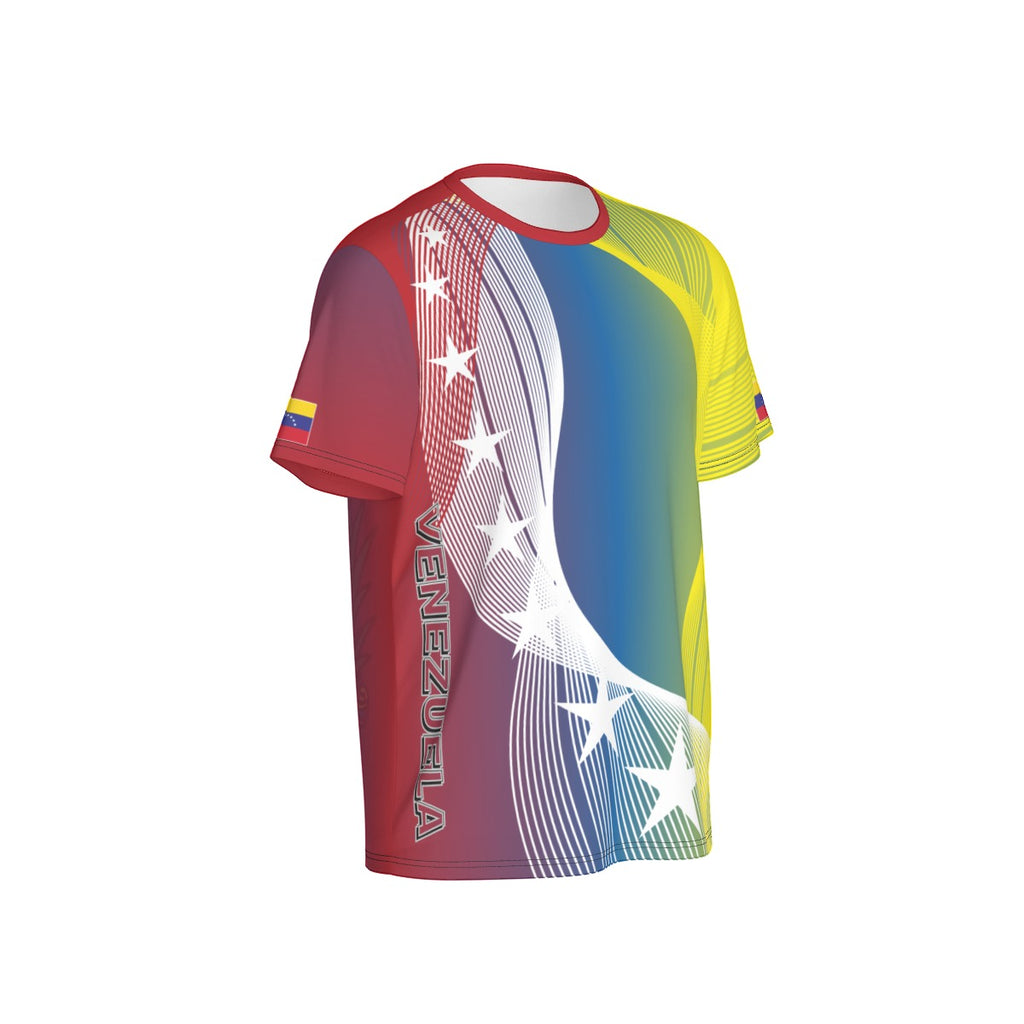 Camiseta Venezuela Escudo Patrio Tricolor – Identidad en Movimiento Unisex