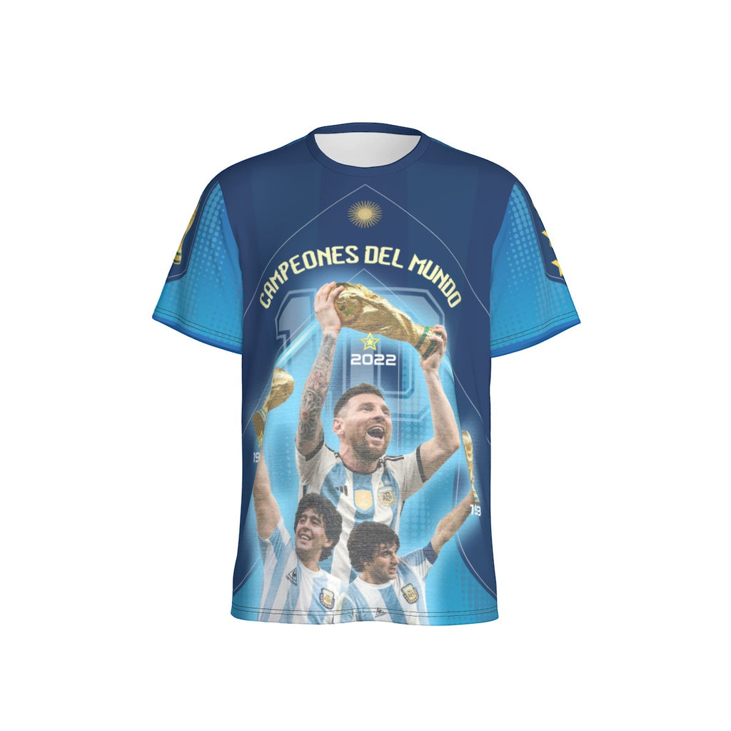 Camiseta Argentina Campeones del Mundo | Jersey fan fútbol con diseño número 10