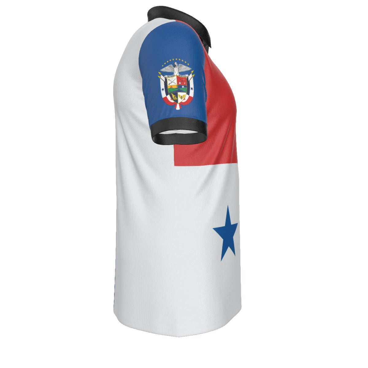 Polo Panama Clasica Con Vivos Negro